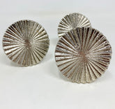 Silver Vintage Art Deco Fan Drawer Knob. Timeless, Elegant Design in 2 Sizes, Large & Small, for Cabinets, Drawers, & Furniture with a Classic Touch